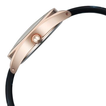 Fastrack Younique Quartz Analog Blue Mother Of Pearl Dial Two Toned Acetate & Metal Strap Watch For Girls