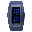 Fastrack Digital Black Dial Silicone Strap Watch for Guys