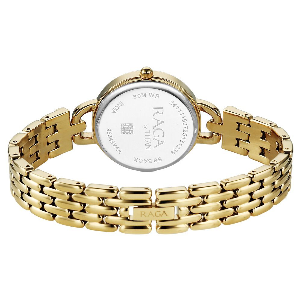lady　0509 Buy Online Titan Raga Showstopper Quartz Analog Silver Dial Golden