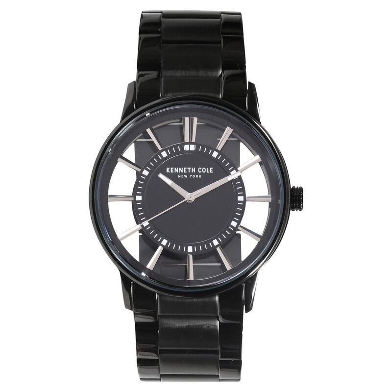 Kenneth Cole Quartz Analog Brown Dial Metal Strap Watch for Men