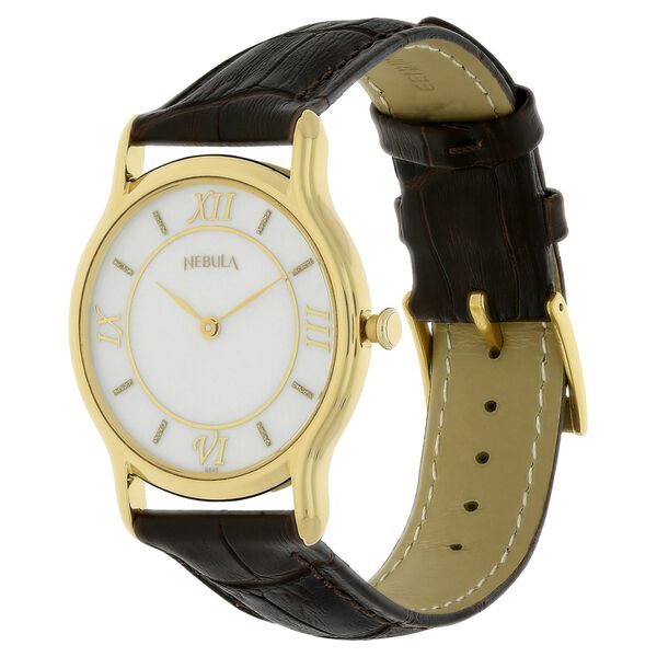 Titan Nebula Quartz Analog 18 Karat Solid Gold Watch for Men - image number 1