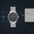 Titan Workwear Blue Dial Quartz Multifunction Stainless Steel Strap watch for Men - image number 2