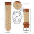 24 mm Tan Genuine Leather Straps for Men - image number 1