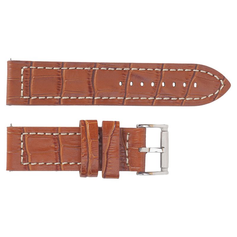 24 mm Tan Genuine Leather Straps for Men