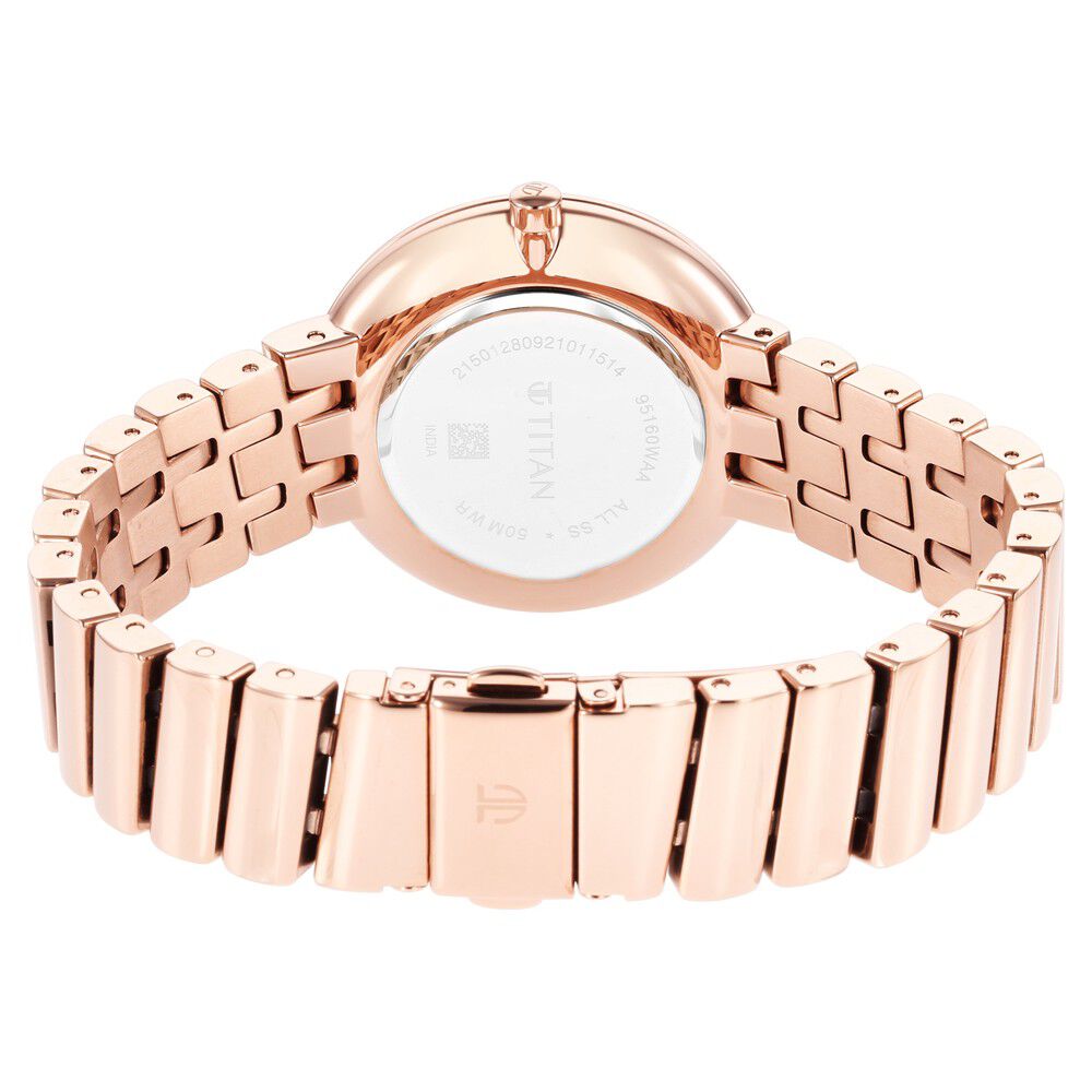 Buy Online Titan Purple Unending Beauty Rose Gold Dial Analog