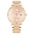 Tommy Hilfiger Quartz Multifunction Rose Gold Dial Stainless Steel Strap Watch for Women - image number 0