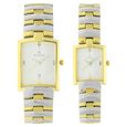 Titan Quartz Analog with Date White Dial Stainless Steel Strap Watch for Couple - image number 0