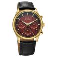 Titan Regalia Opulent Quartz Analog with Day and Date Red Dial Black Leather Strap Watch for Men - image number 1