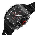 SF Maiden Voyage Sport Watch Black dial And Strap wih red accents Tonneau Shaped Case with Multifunction movement - image number 2