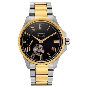 Titan Signature Atrium Offset Seconds Open Heart Automatic