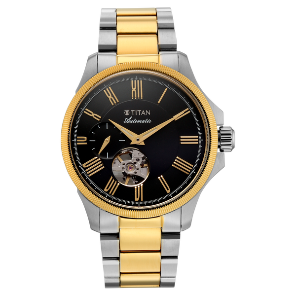 Titan Signature Atrium Offset Seconds Open Heart Automatic - image number 0