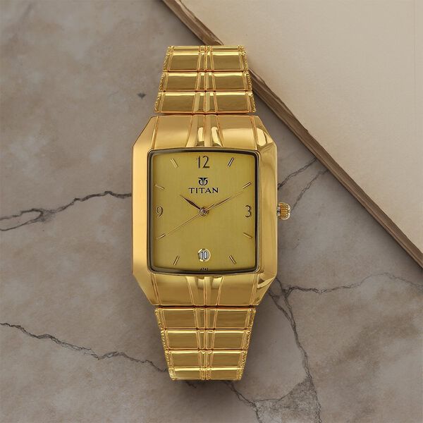 Gold Titan Watches Lowest Price 22K Gold Watch Titan Watch Men's