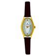 Titan Quartz Analog Silver Dial Leather Strap Watch for Women