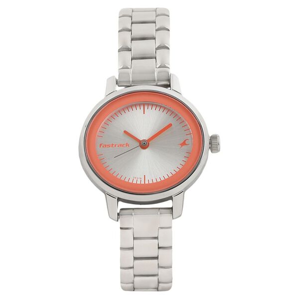 Fastrack Quartz Analog Silver Dial Stainless Steel Strap Watch for Girls - image number 0