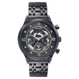 Sonata Quartz Multifunction Black Dial Stainless Steel Strap Watch For Men - image number 1