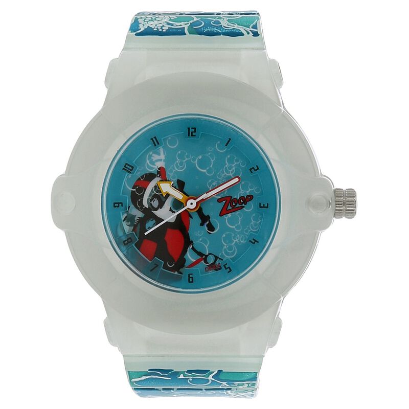 Zoop By Titan Quartz Analog White Dial PU Strap Watch for Kids