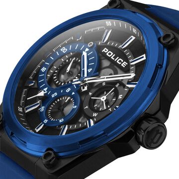 Police Multifunction Black Dial Watch for Men