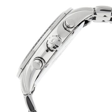 Titan Octane Quartz Chronograph White Dial Silver Stainless Steel Strap Watch For Men