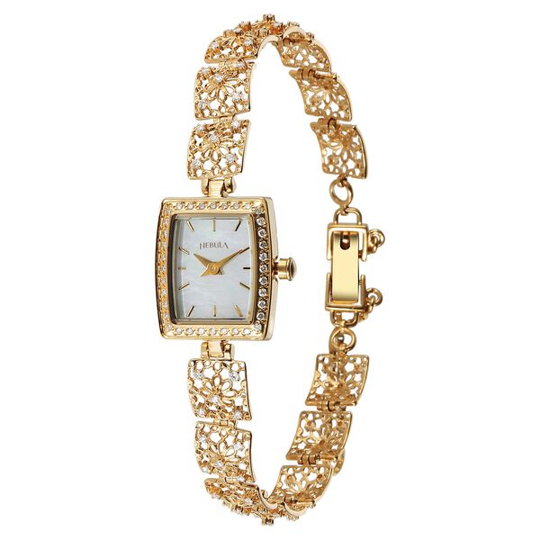 Titan Nebula Jewels 18k Gold Analog with Diamonds Watch for Women - image number 2