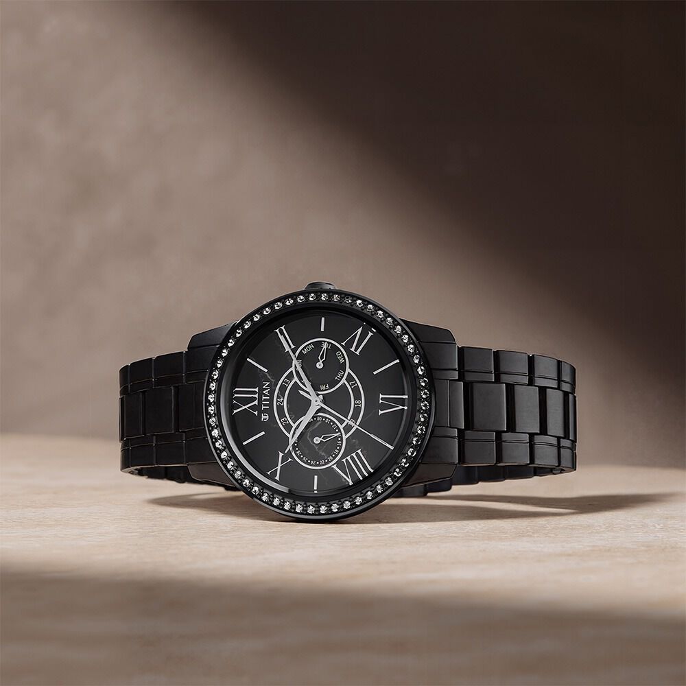 Titan Royale Quartz Multifunction Marble Dial Stainless Steel Strap Watch for Men-image-13
