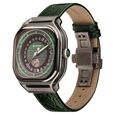 Titan Stellar Automatic Malachite Dial Leather Strap Watch for Men - image number 3