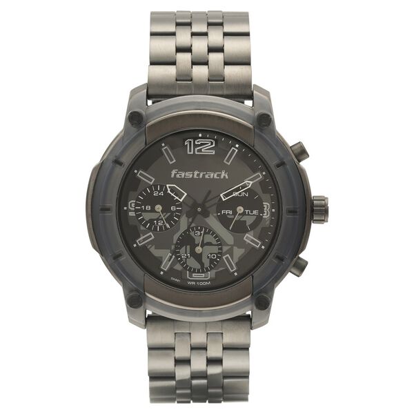 Game Over Fastrack Watch Buy Online Fastrack Gamify Quartz Analog Black Dial Metal Strap Watch ...