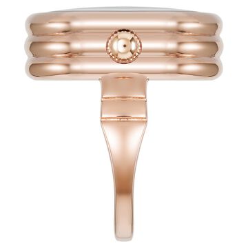 Anne Klein Quartz Analog Blue Dial Rose Gold Metal Ring Watch For Women