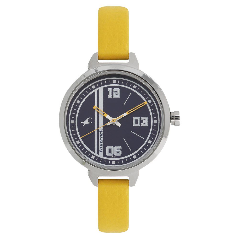 Buy Online Fastrack Quartz Analog Grey Dial Stainless Steel Strap
