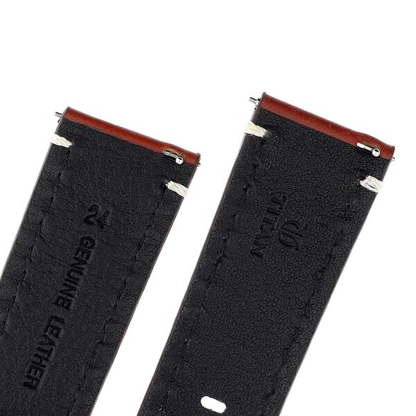 24 mm Tan Genuine Leather Straps for Men - image number 4