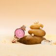 Sonata Poze Quartz Analog Pink Dial Stainless Steel Strap Watch For Women - image number 0
