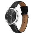 Titan Elegance Analog with Date by Hand and Dark Grey Dial Black Leather Strap Watch for Men - image number 4