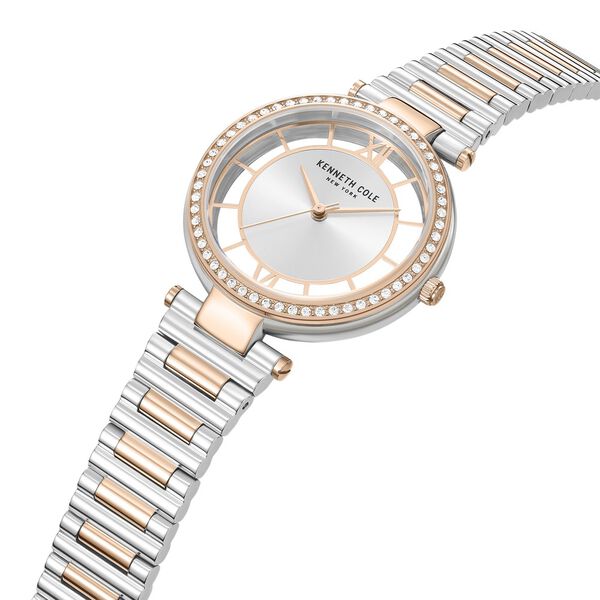 Kenneth Cole Quartz Analog Silver Dial Stainless Steel Strap Watch for Women - image number 1