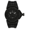 Titan Quartz Analog Solar Black Dial Plastic Strap Watch for Men