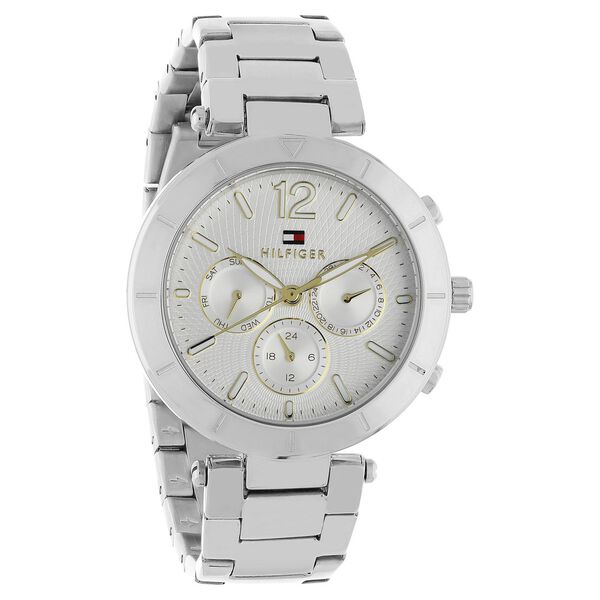 Buy Online Tommy Hilfiger Quartz Multifunction Silver Dial Stainless ...