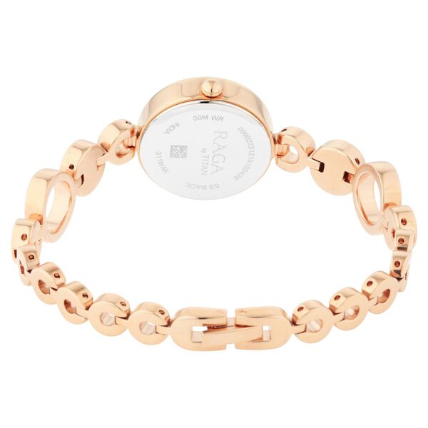 Titan Raga Mother of Pearl Dial Women Watch With Metal Strap - image number 5
