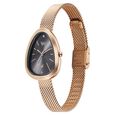 Vyb Prodigy By Fastrack Quartz Analog Grey Dial Rose Gold Stainless Steel Strap Watch For Girls - image number 4