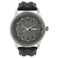 Fastrack Quartz Analog Silver Dial Leather Strap Watch for Guys
