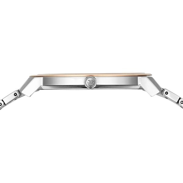 Edge Meister Quartz Analog with Date White Dial Rose Gold Titanium Strap Watch For Men - image number 6