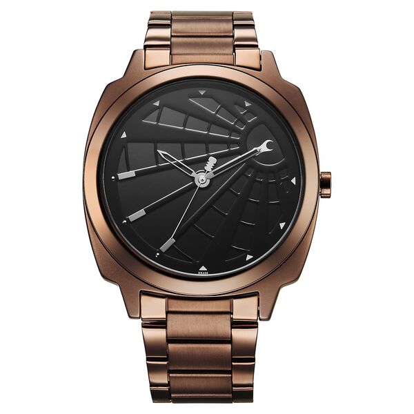 Fastrack Groove Quartz Analog Black Dial Guys Stainless Steel Watch - image number 1