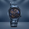 Fastrack Exuberant Quartz Multifunction Brown Dial Stainless Steel Strap Watch for Guys