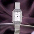 Sonata Poze Quartz Analog Pink Dial Mesh Strap Watch for Women