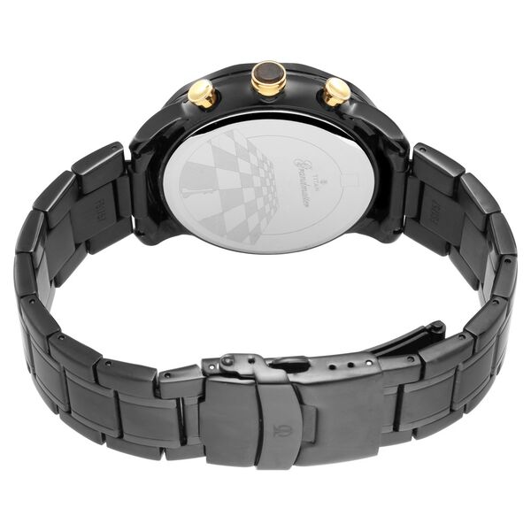 Titan Quartz Multifunction Black Dial Metal Strap Watch for Men - image number 4