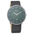 Titan Minimals Black Dial Analog Date Leather Strap Watch for Men