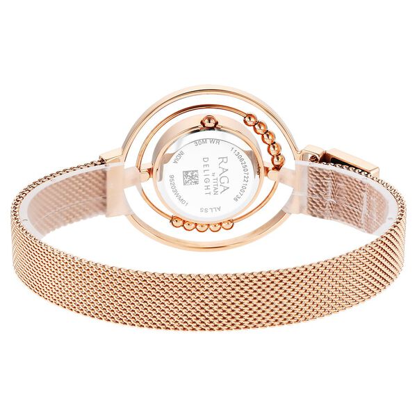 Titan Raga Delight Mother Of Pearl Dial Analog Stainless Steel Strap watch for Women - image number 6