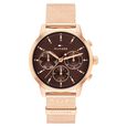 Tommy Hilfiger Quartz Multifunction Brown Dial Rose Gold Stainless Steel Strap Watch For Women - image number 0