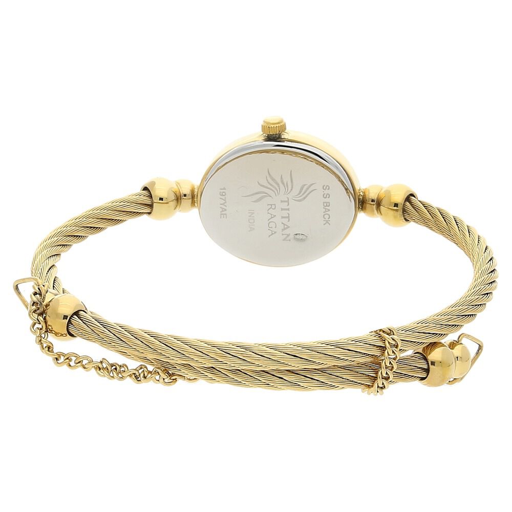 Buy Online Titan Raga White Dial Analog Stainless Steel Strap watch for Women ns197ym04 Titan