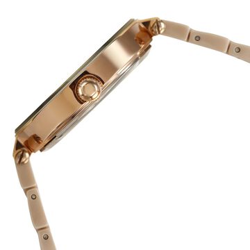 Anne Klein Quartz Analog Off White Dial Ceramic Strap Watch for Women