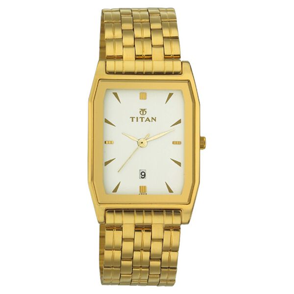 Titan Quartz Analog White Dial Watch for Men - image number 0