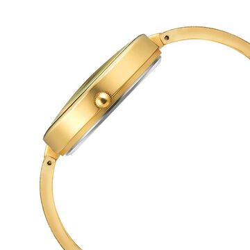 Fastrack Vyb Diva Quartz Analog Golden Dial Metal Strap Watch for Girls