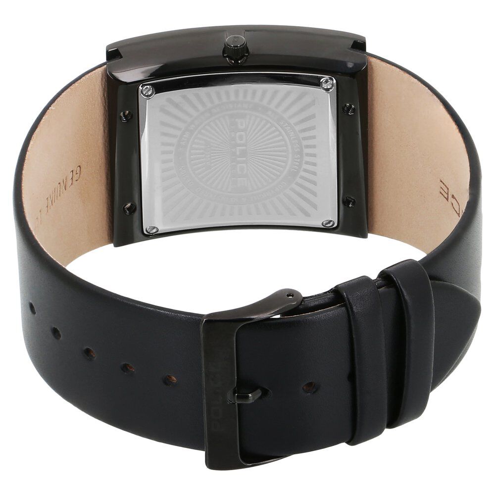 Buy Online Police Quartz Analog Black Dial Leather Strap Watch for Men ncpl15395msb02 Titan